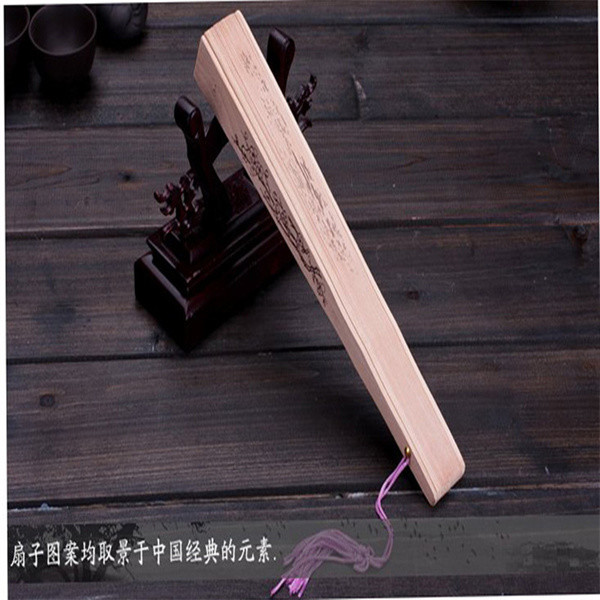 Small Chinese Wooden Hand Fans Carved Personalized Folding Fans For Weddings