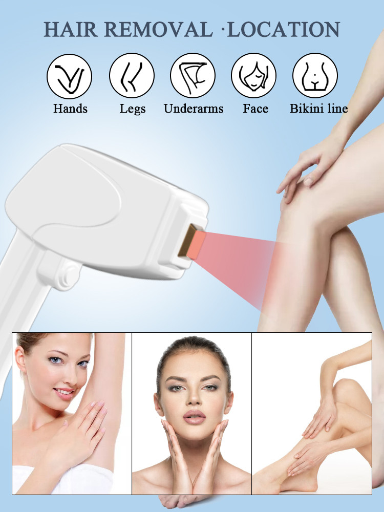 500W-2400W Commercial Clinic Salon Safe Contact Cooling Triple Wavelength Laser Hair Removal