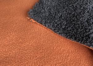 China Winter Coat Bonded Sherpa Fleece 100D TPU Coated Fabric wholesale