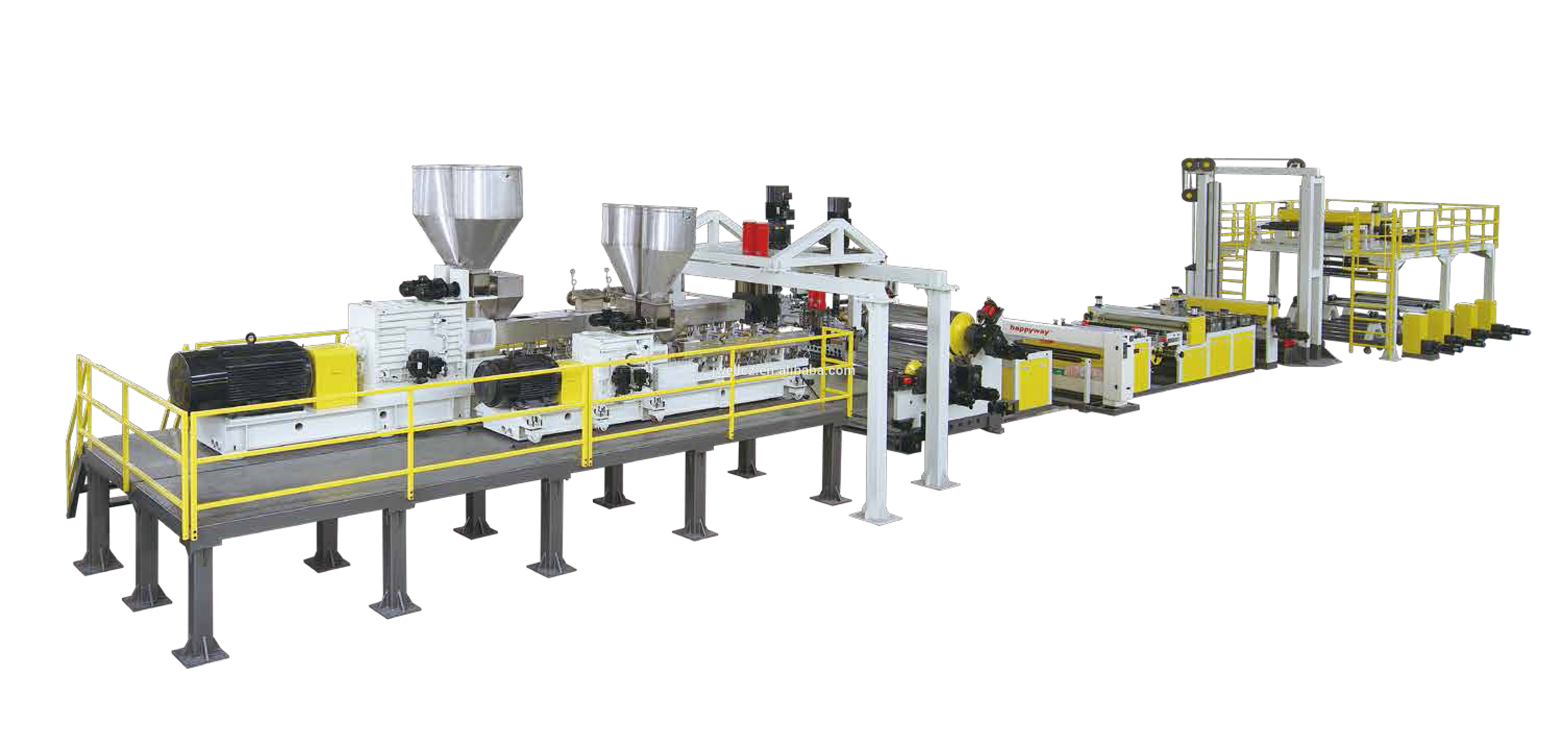 Plastic PET sheet making machine extrusion line