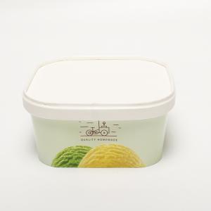 China Compostable Square Paper Bowl Waterproof Takeaway Food Packing Container wholesale