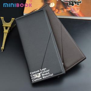 China Vintage Style Minibook Fashion Men's Wallet PU Leather Multifunction Card Holder wholesale