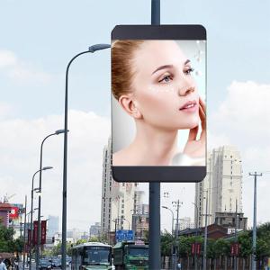 China Lamp Pole 1R1G1B Road LED Display Roadside Advertising Board wholesale