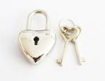 Red Heart Shaped diary Lock for Stationery