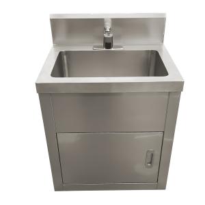 China Durable 304 Stainless Steel Single-Person Hand Wash Sink for Cleaning and Disinfection wholesale