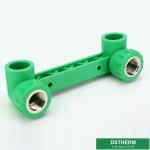 Welding Connection PPR Pipe Fittings Long Female Tee Elbow 20 - 160mm Size