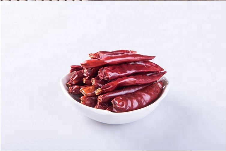 Dehydrating Sanying Tianjin Red Chilies Hot Peppers Mala Dried 20000SHU