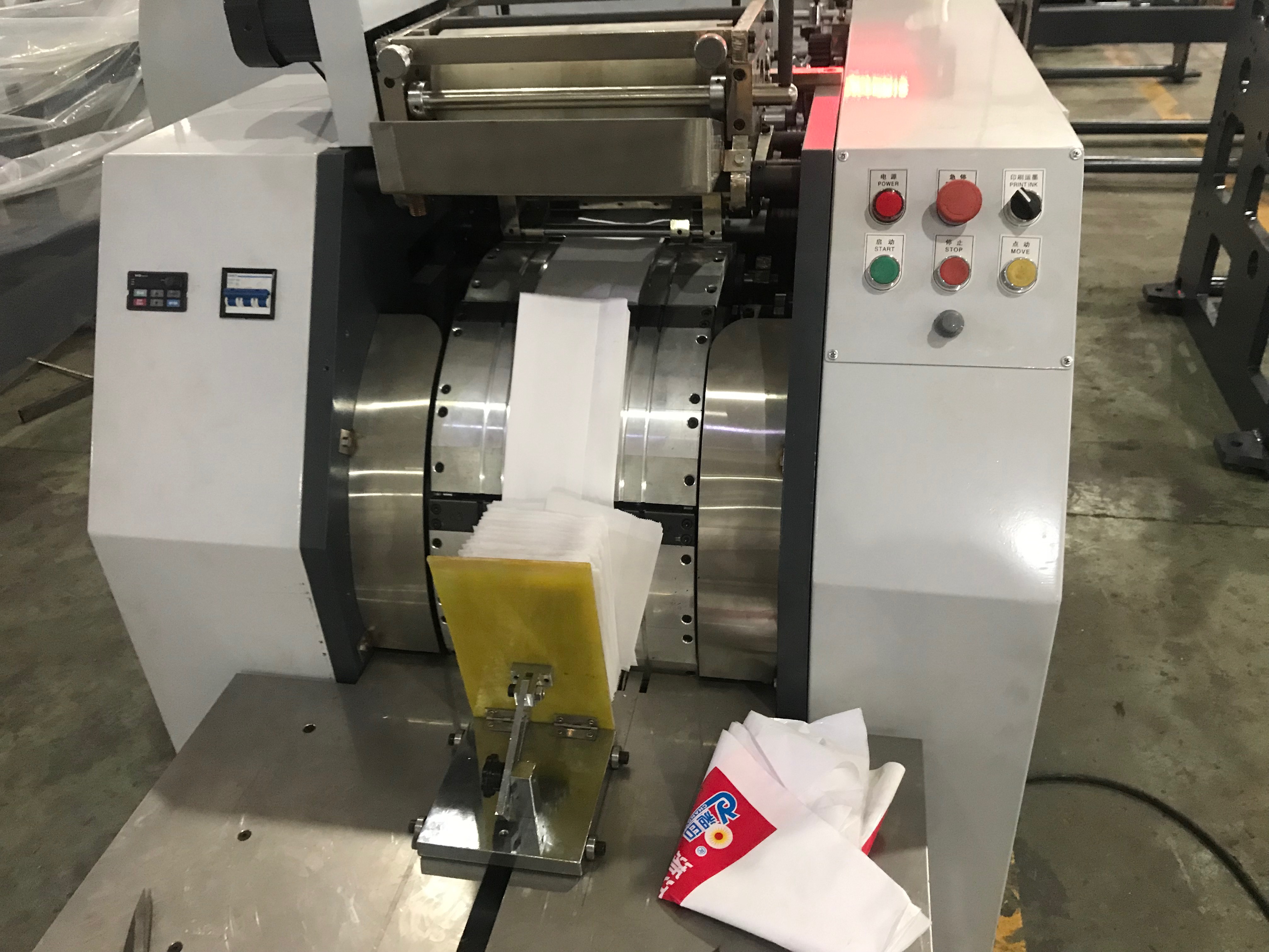 2019 new hotsale  mechanical type flat v bottom paper bag making machine