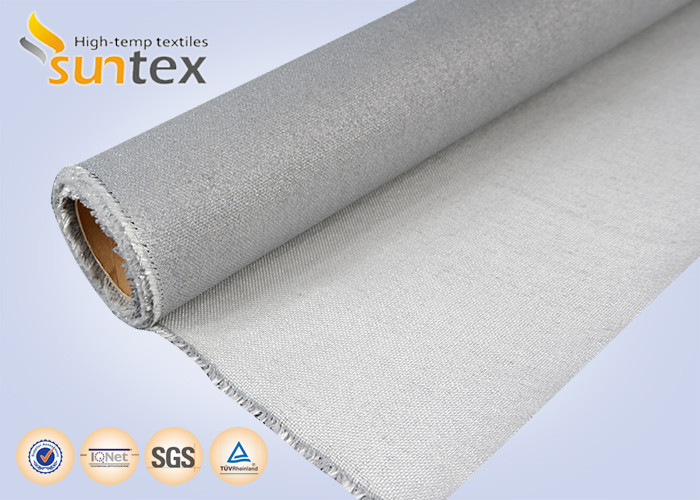 Fireproof PU Coated Fiberglass Fabric one Sided For Expansion Joint