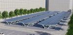Electric Vehicle Solar Panel Parking Lot With Charging Pile 2 In 1 Charing