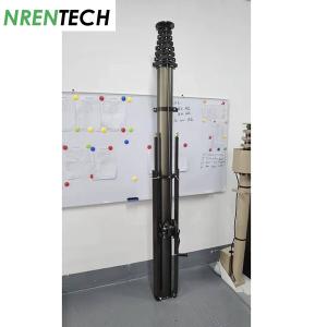 China 15m Mobile Telescoping Mast 10kg payloads Manual Crank Up Lifting wholesale