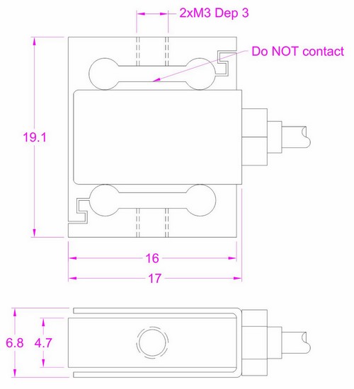 miniature load cell 500g