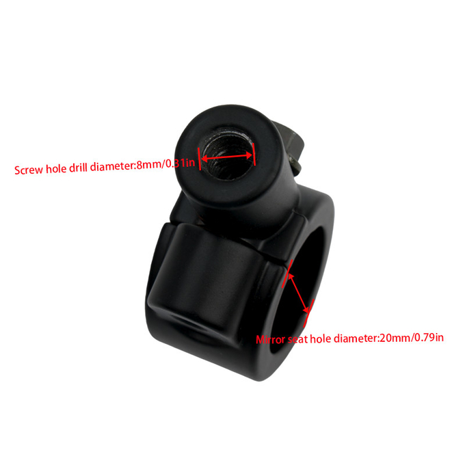 20mm Mount Brackets Clamps Mirror bike rear view mirror mount Handlebar Adaptor Universal version motorcycle rearview