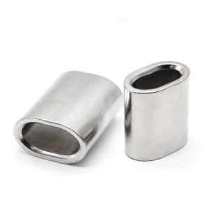 China Flat Single Aluminum Sleeve Wire Rope Flat Hole Sleeve wholesale