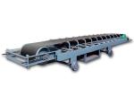 Movable Reciprocating Troughed Belt Conveyor Equipment With Walking Wheel
