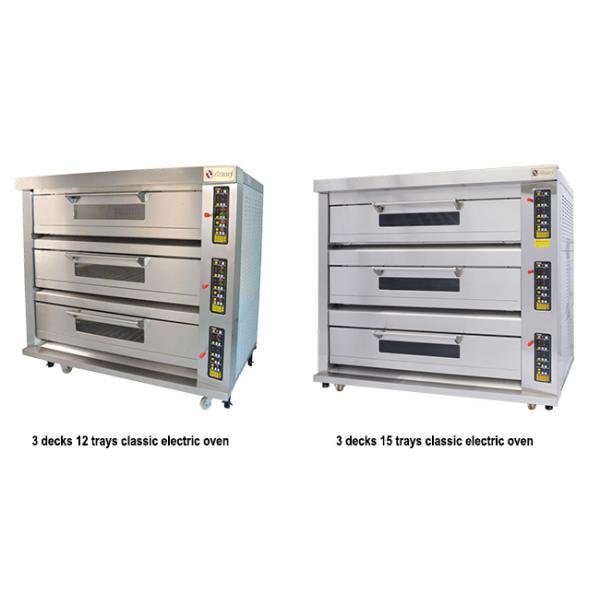3 Deck Electric Baking Machine 6 Tray Commercial Electric Baking Oven