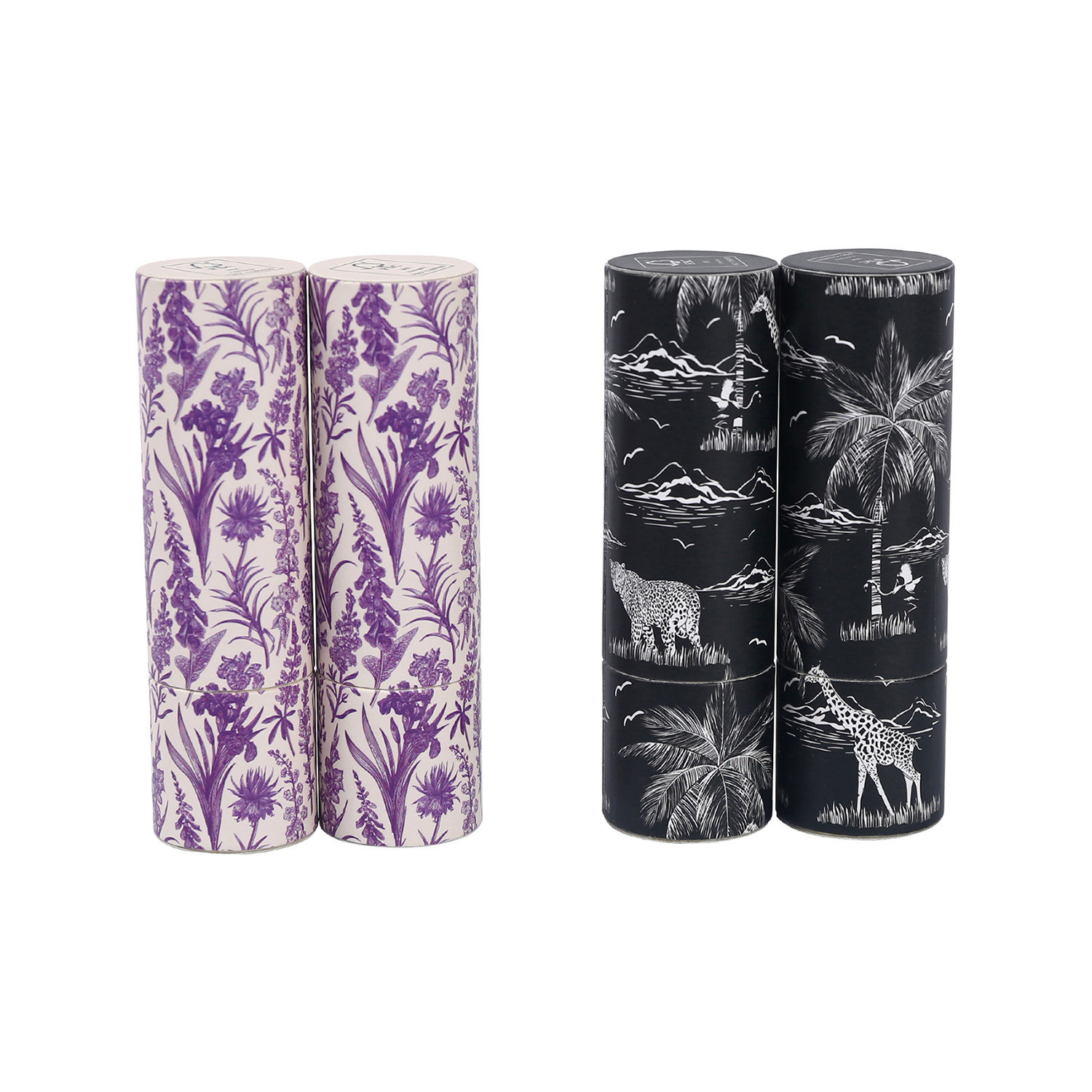Flat Top Paper Lipstick Tube Mini Empty Lipstick Case CMYK Printing For Promotion