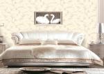 Low Flammability Soundproof PVC Contemporary Wall Coverings Flower Pattern