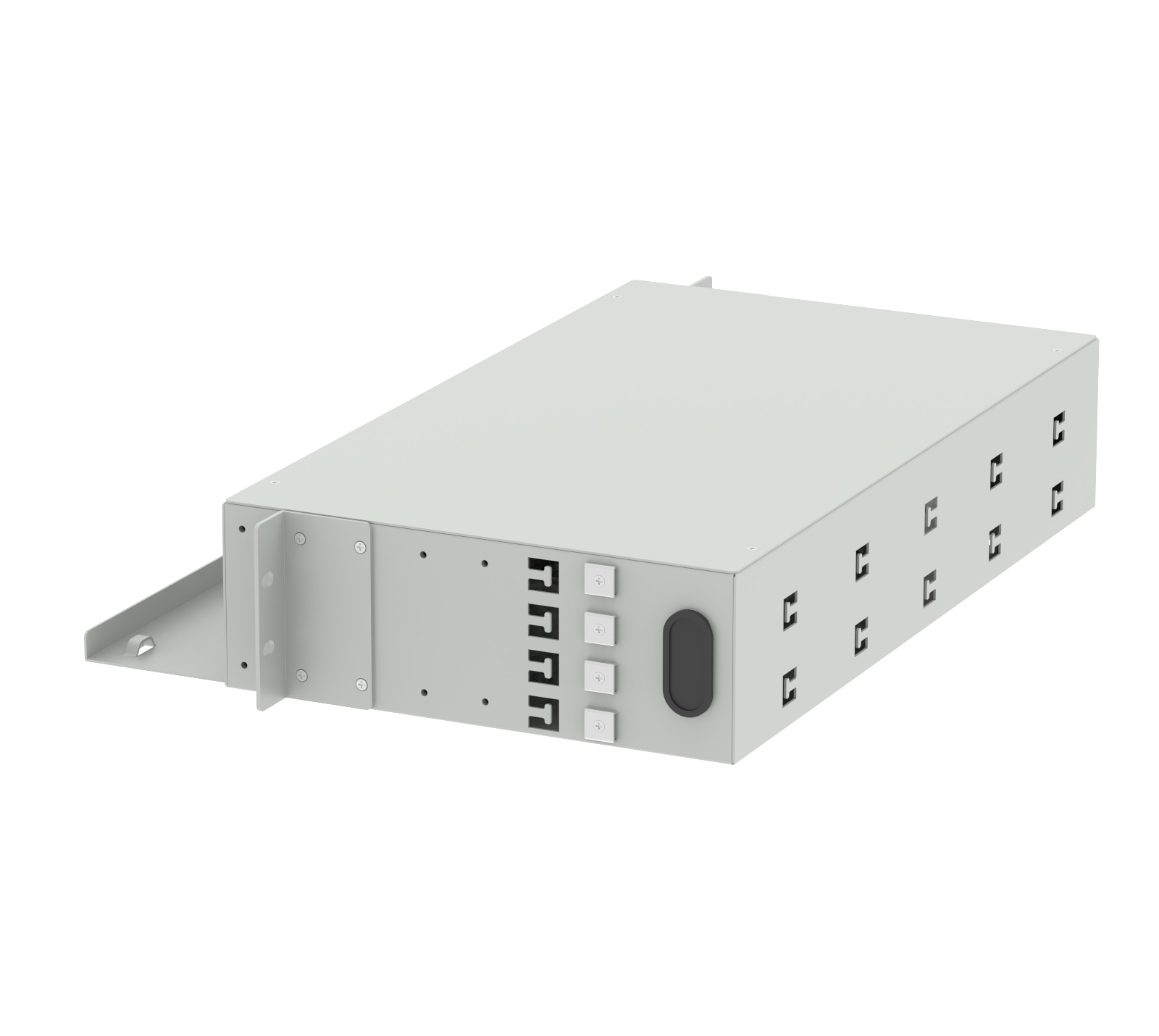 5 LC APC 48 Ports 19 Inch Optical Fiber Patch Panel for ODN Network FTTH Applications