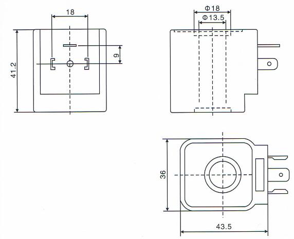 24v DC DMF Solenoid Coil Used for BFEC Dust Bag Collector Pulse Valve with DIN43650A Connector