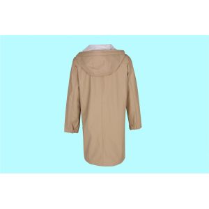 Long Sleeve Casual Womens Longline PU Leather Coat