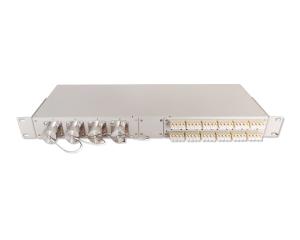 China MTP OFAPC Fiber Optic Patch Panel 1U 48F 19inch Rack Mount IP67 Grade wholesale