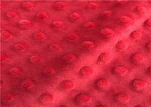 China Velvet Minky Dot Bubble Knit Minky Plush Fabric 100% Polyester wholesale