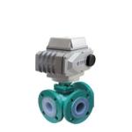 Electric Actuator Flange Stainless Steel 3 Way Motorized Ball Valve