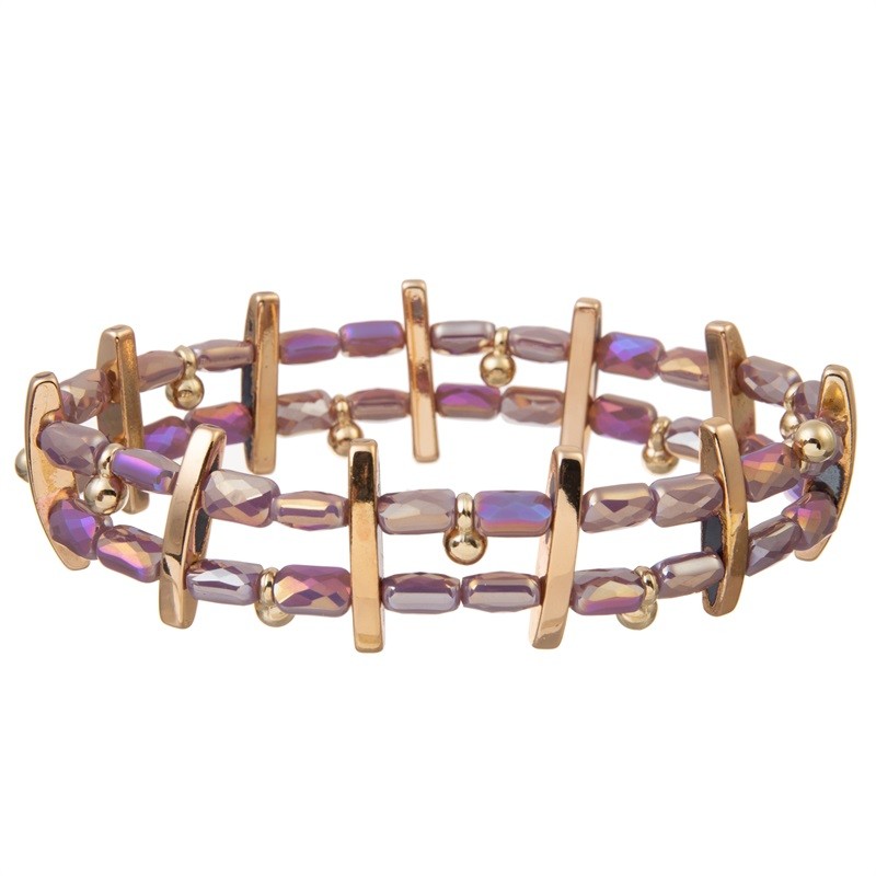 Handmade Stackable Bracelet Mini Glass Seed Bead Stretchy Crystal Dainty