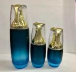 Retro Round Cosmetic Lotion Bottle Pump Bottle Good Sealing Performance