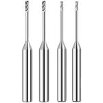 Carbide Long Neck Flat Milling Cutter Micro Diameter Series