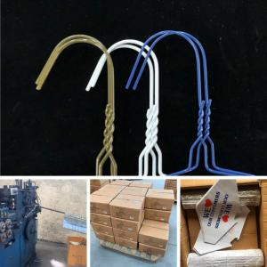 China 16inch 1.9mm Blue Color Wire Hanger For Dry Cleaners wholesale