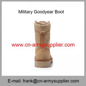China Wholesale Cheap China Army Tan Brown Goodyear Military Desert Boot wholesale