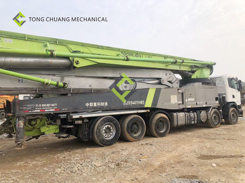 In 2016 Zoomlion Remanufactured Used Concrete Boom Truck 63 Meters
