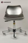 201 Stainless Steel ESD Cleanroom Chairs NO Armrest With Foot Rest Meet 100