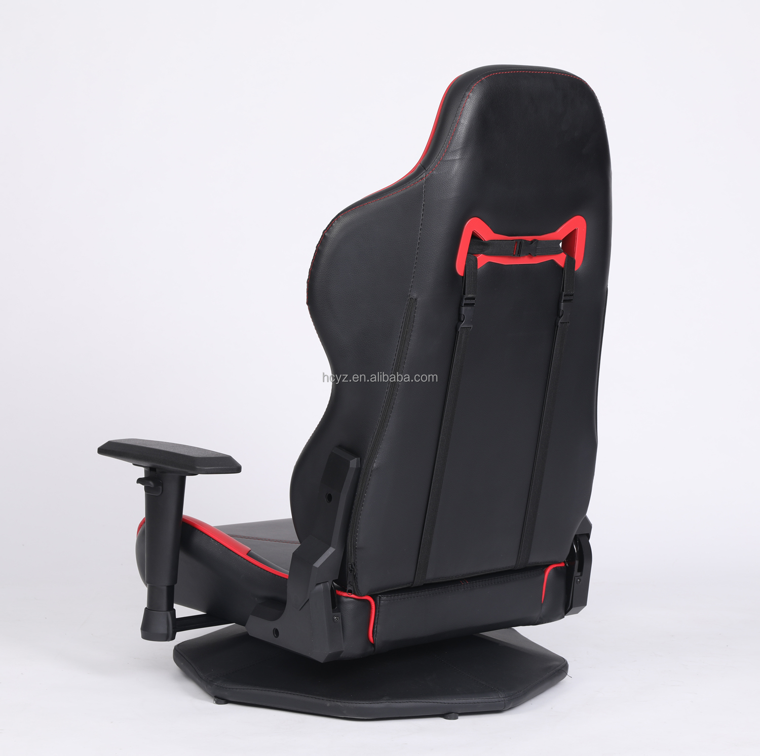 HCYZ Gray PVC Leather Computer Gaming Chair with Rotating Design Affordable and Durable