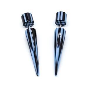 China 316 Stainless Steel Ear Tapers Piercing Jewelry Acrylic Faux 50mm wholesale