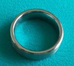 7mm Brushed Finish Flat Surface Cobalt Chrome Ring Pipe Cut Wedding Band Ring