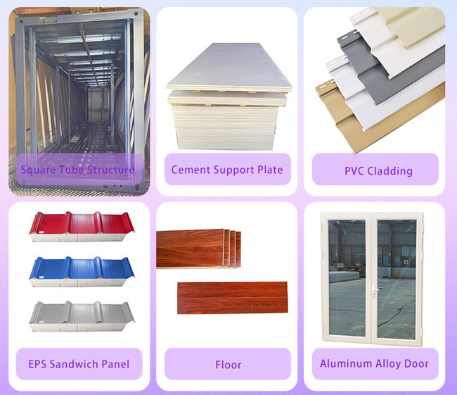 40ft Expandable Container House Portable For Residential / Commercial Applications