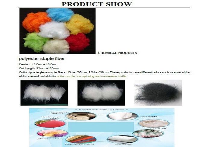 2.5Dtex*51mm Solid Bright Red Recycled color polyester staple fiber for Filling Material, Non-Woven Fabric, Spinning