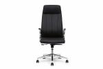 Black PU Leather Revolving Chair Executive Manager Office Chair