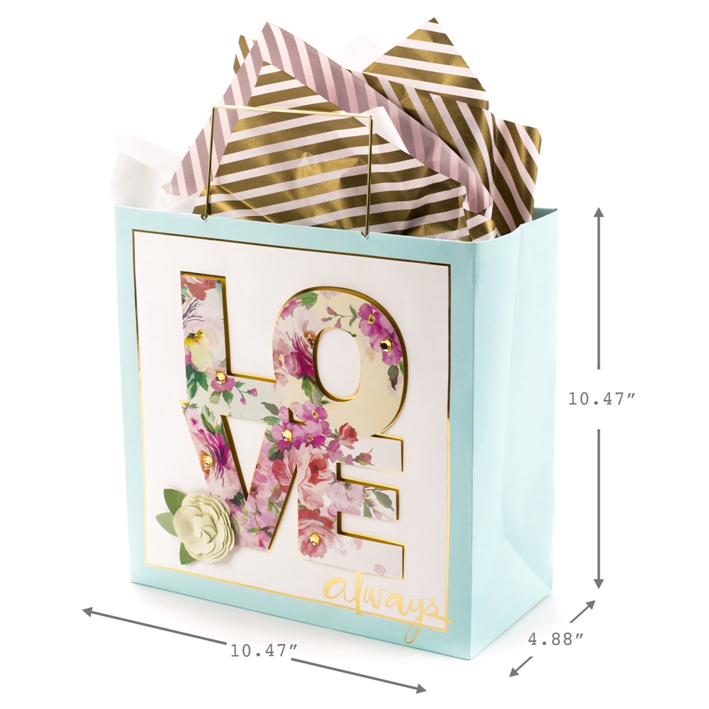 Folding Style Customized Logo Luxury Boutique Valentine's Day Shopping Paper Gift Bag