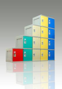 China ABS Plastic Gym Lockers Beautiful Appearance For Sports Ground With keyless lock wholesale