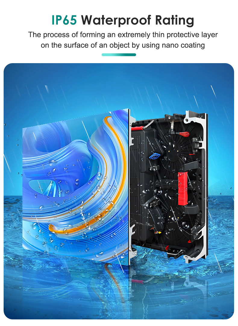 6000cd/m2 LED Rental Screen IP65 Advertising LED Display Screen P4.81