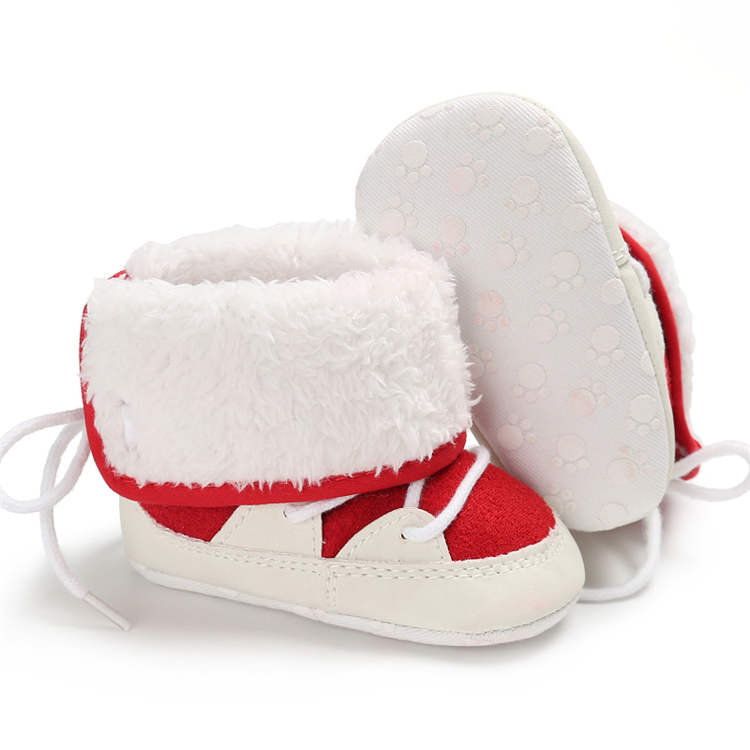 Amazon Hot sale Snow Fleece 0-2 years First walker baby booties