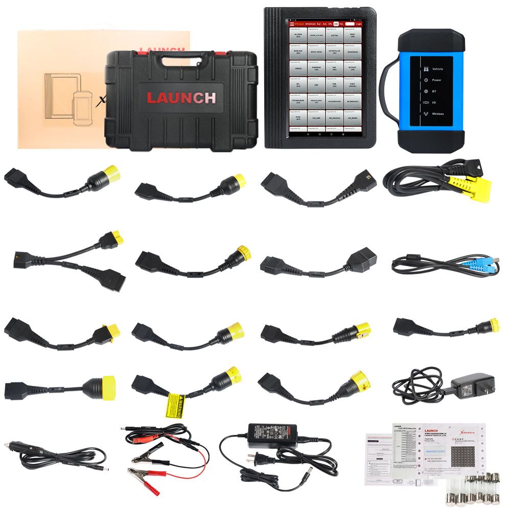 LAUNCH X431 V+ Diagnostic Of Heavy Duty Truck Diagnose HD III Module For 24V Truck Detector Scanner Tool