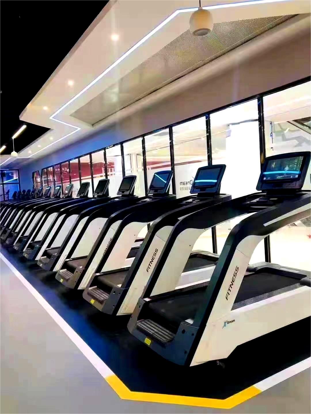 Commercial Gym Equipment LCD Touch Screen Treadmill Cardio Training Walking Running Machine