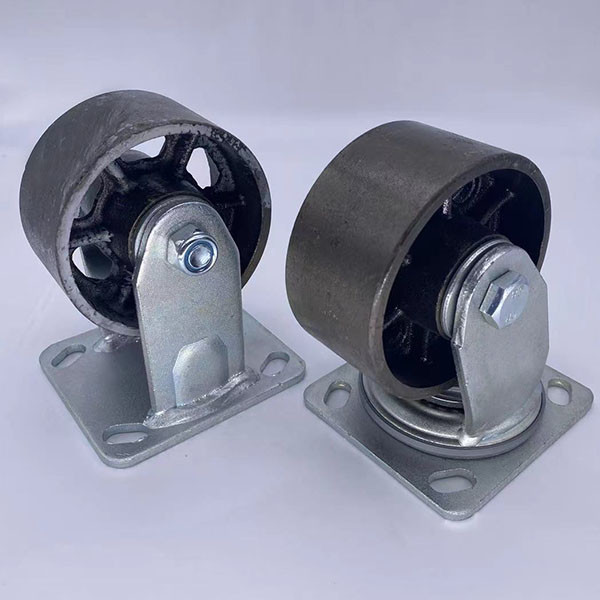 High Temp Casters Rigid Cast Iron Castor Wheels 150MM