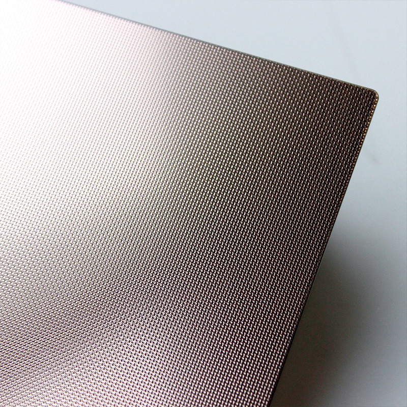 SUS 304 grade 1219mmx2438mm Small diamond embossed stainless steel textured metal sheet for Restaurant Decoration