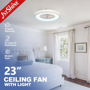 China OEM 6500K Bedroom Ceiling Fan Light 24 Inch AC Motor 3 Speed wholesale